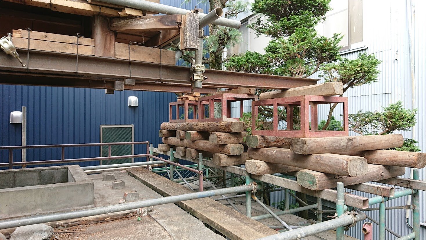 社寺建築：神社曳家（静岡市内某神社様）